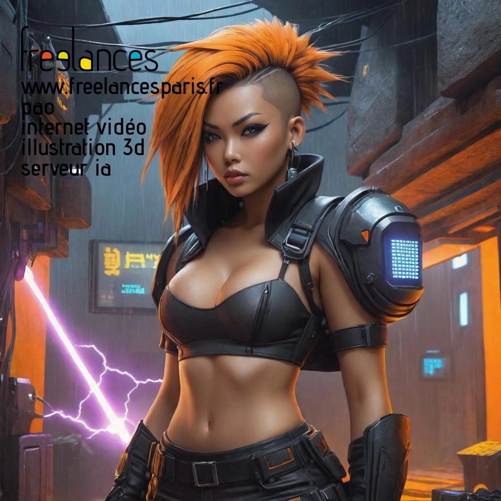 Pao mise en page internet vidéo illustration 3d serveur IA générative AI freelance paris studio de création magazines p5myjtm0